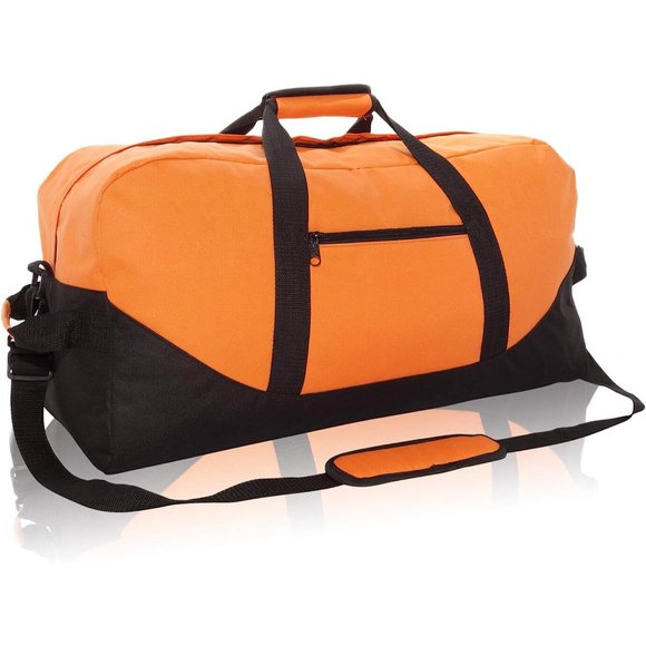 25 inch Orange Big Adventure Large Gym Sports Duffle Bag  - Picture 1 of 6